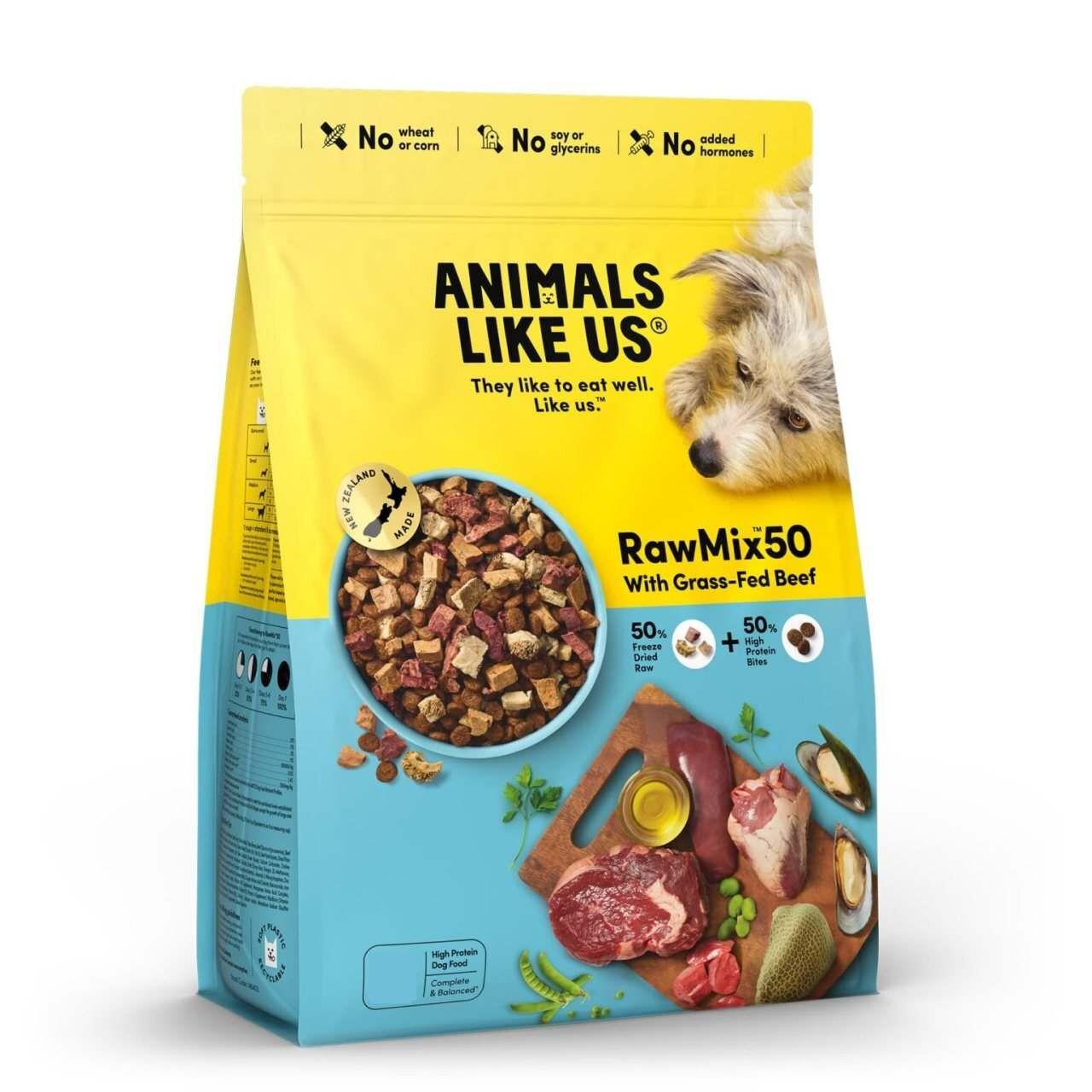 Animals Like Us - Rawmix50 With Grass-Fed Beef Dog Food 1.8kg