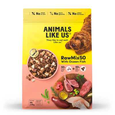 Animals Like Us - Rawmix50 With Ocean Fish Dog Food 340g