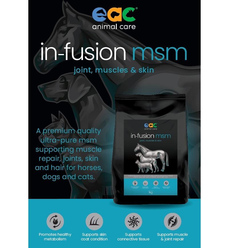 Eac Animal Care In-Fusion Msm Joint Muscles & Skin Support For Horses 1kg
