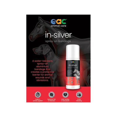 Eac Animal Care In-Silver Spray On Bandage For Horses Dogs & Cats 75g