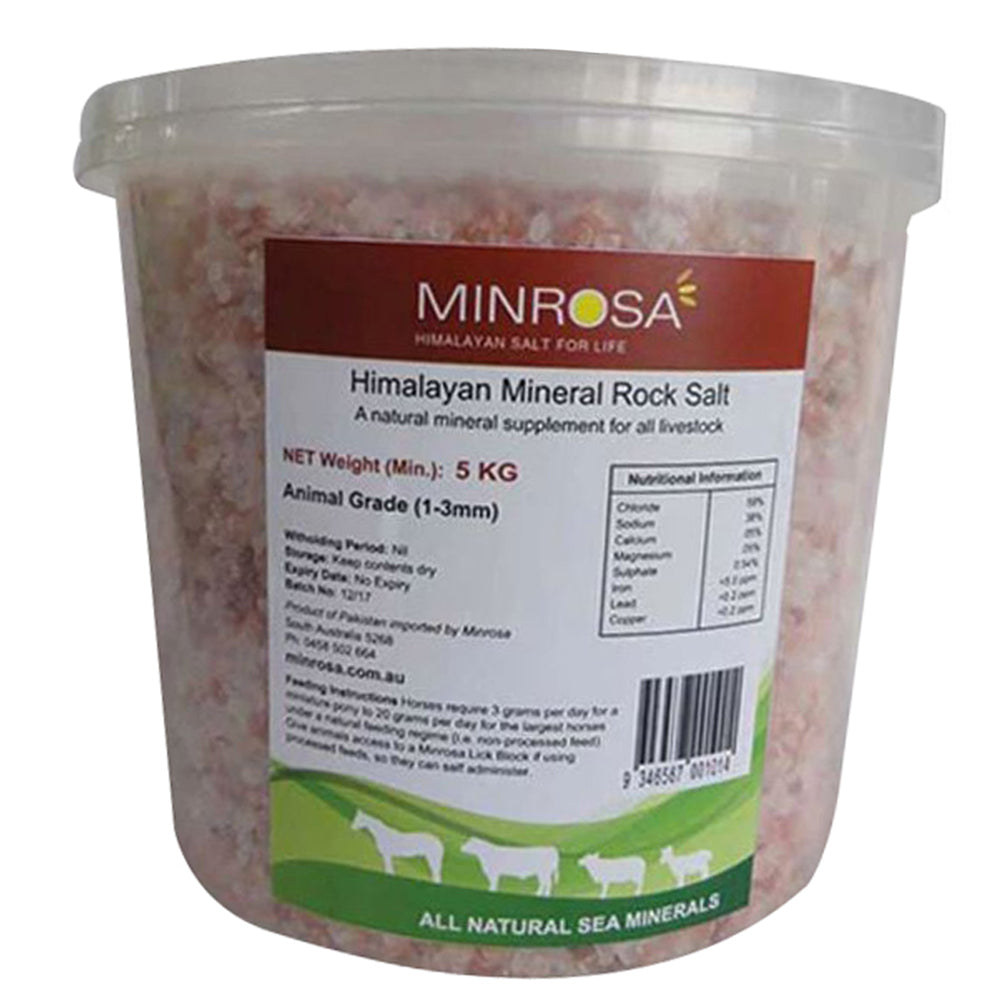 Minrosa Animal Grade Salt Granules - 5kg