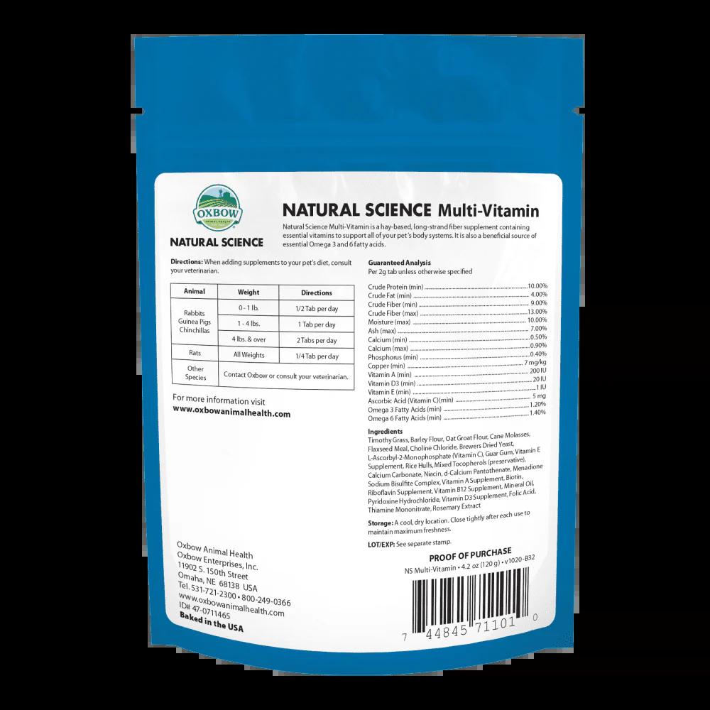Oxbow Natural Science Multivitamin Supplement 120g