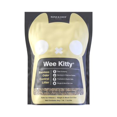 Rufus & Coco Wee Kitty Clumping Bamboo Cat Litter 2kg