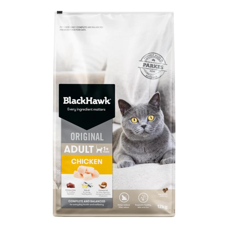 BLACK HAWK CAT CHICKEN 12KG