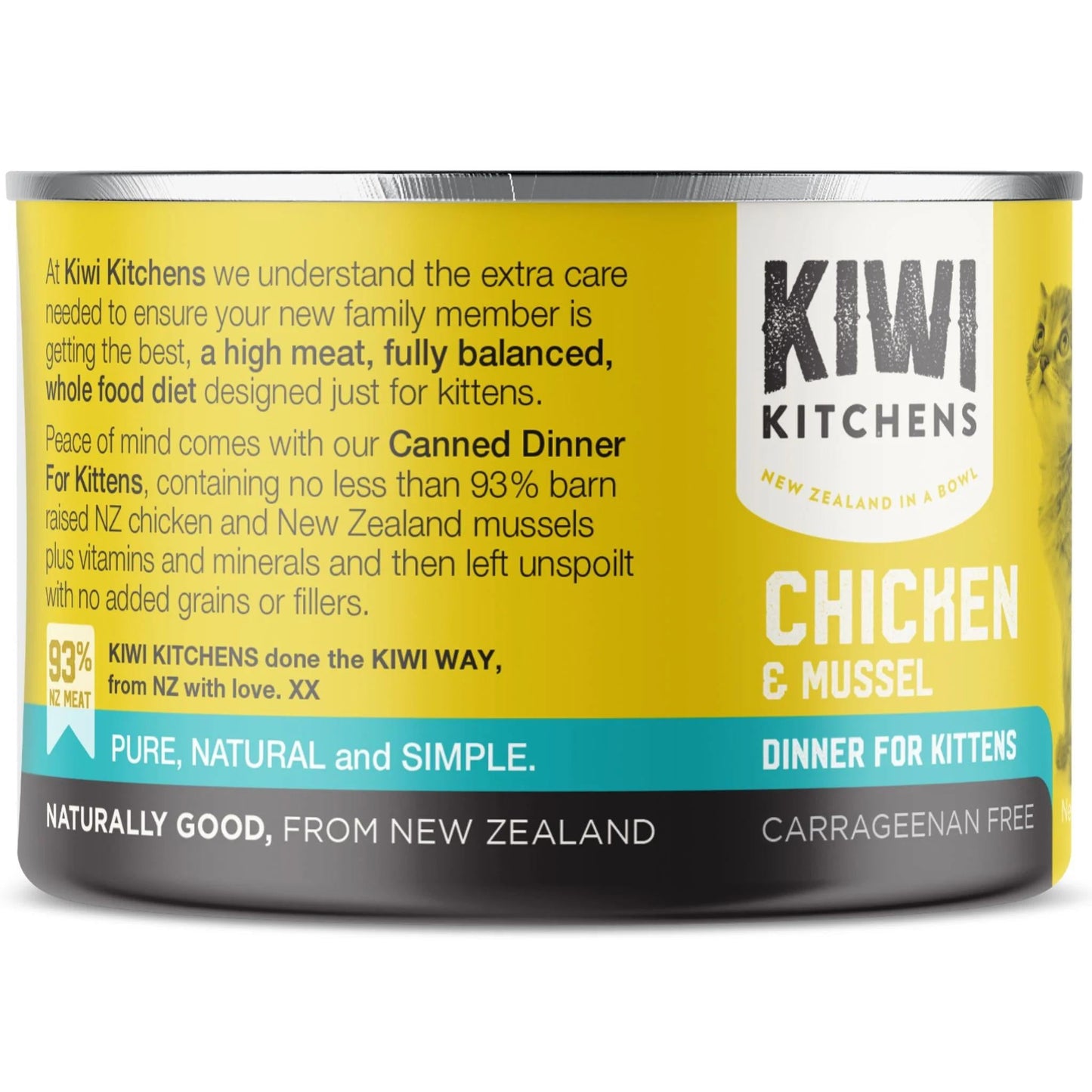 Kiwi Kitchens Kitten Chicken & Mussels 85g 18pk