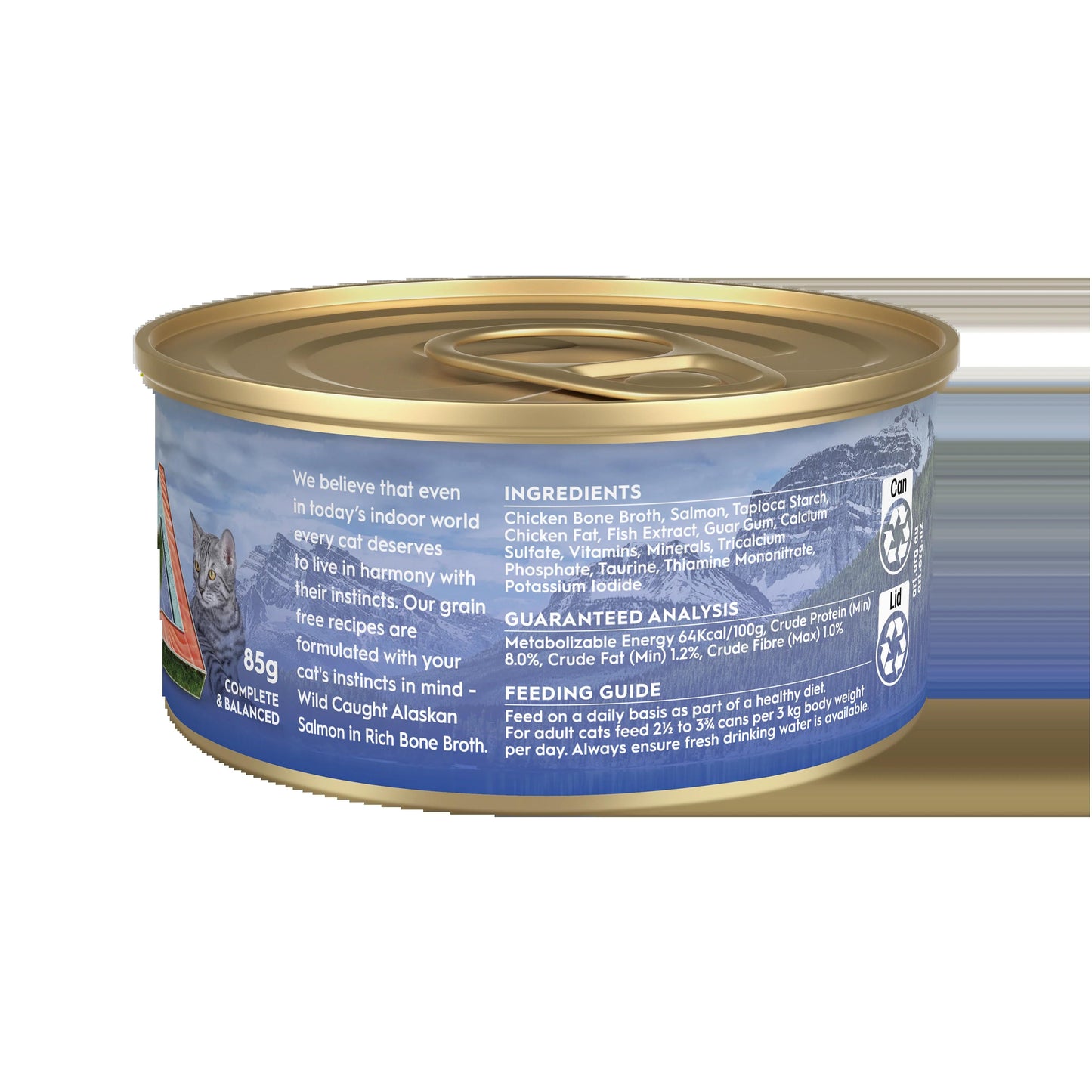 Trilogy Adult Salmon In Bone Broth 85g 24pk