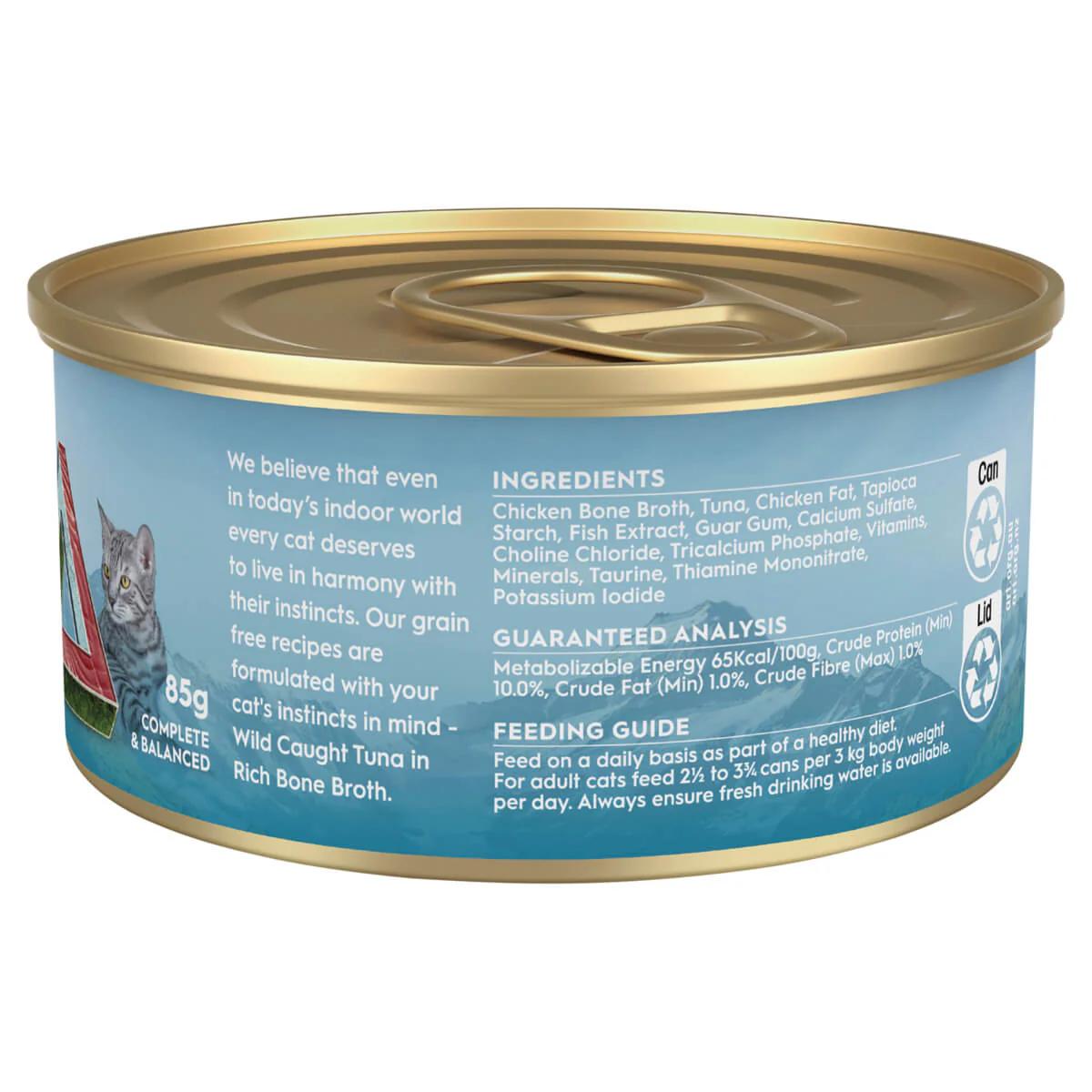 Trilogy Adult Tuna In Bone Broth 85g 24pk