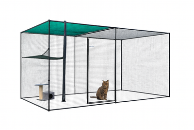 Double XXL Freestanding Cat Enclosure