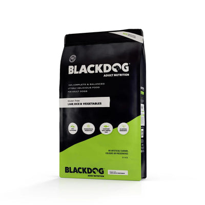 BLACK DOG ADULT LAMB RICE & VEGETABLES 9KG