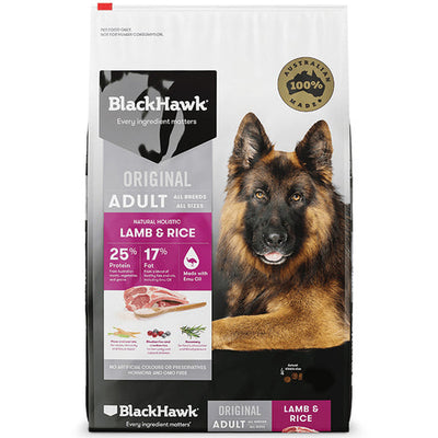 BLACK HAWK ADULT DOG LAMB & RICE 20KG