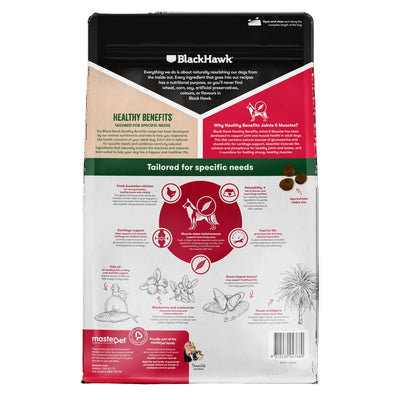 Black Hawk Healthy Benefits Joints Muscles Dry Dog Food 2kg