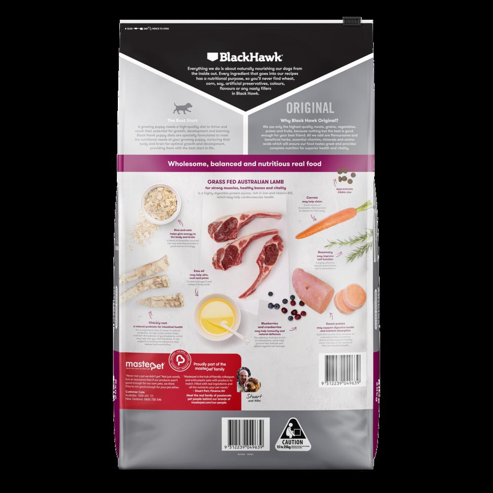 Black Hawk Puppy Medium Breed Lamb & Rice 20kg