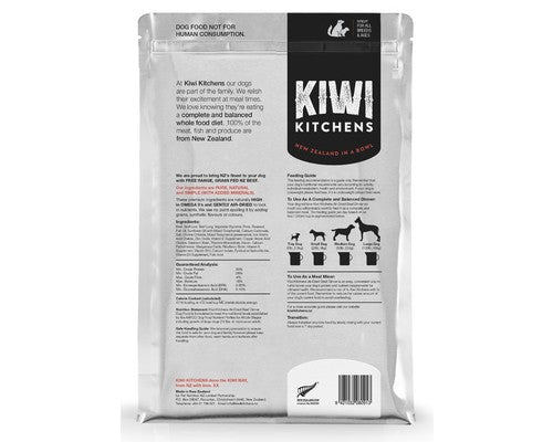 Kiwi Kitchens Beef Dinner Air Dried Dog Food 1kg