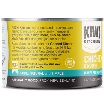Kiwi Kitchens Puppy Chicken & Mussels 170g 18pk