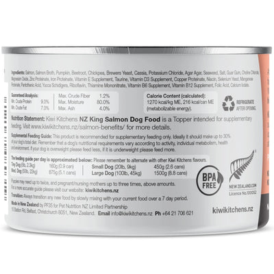 Kiwi Kitchens Dog Salmon 170g 18pk