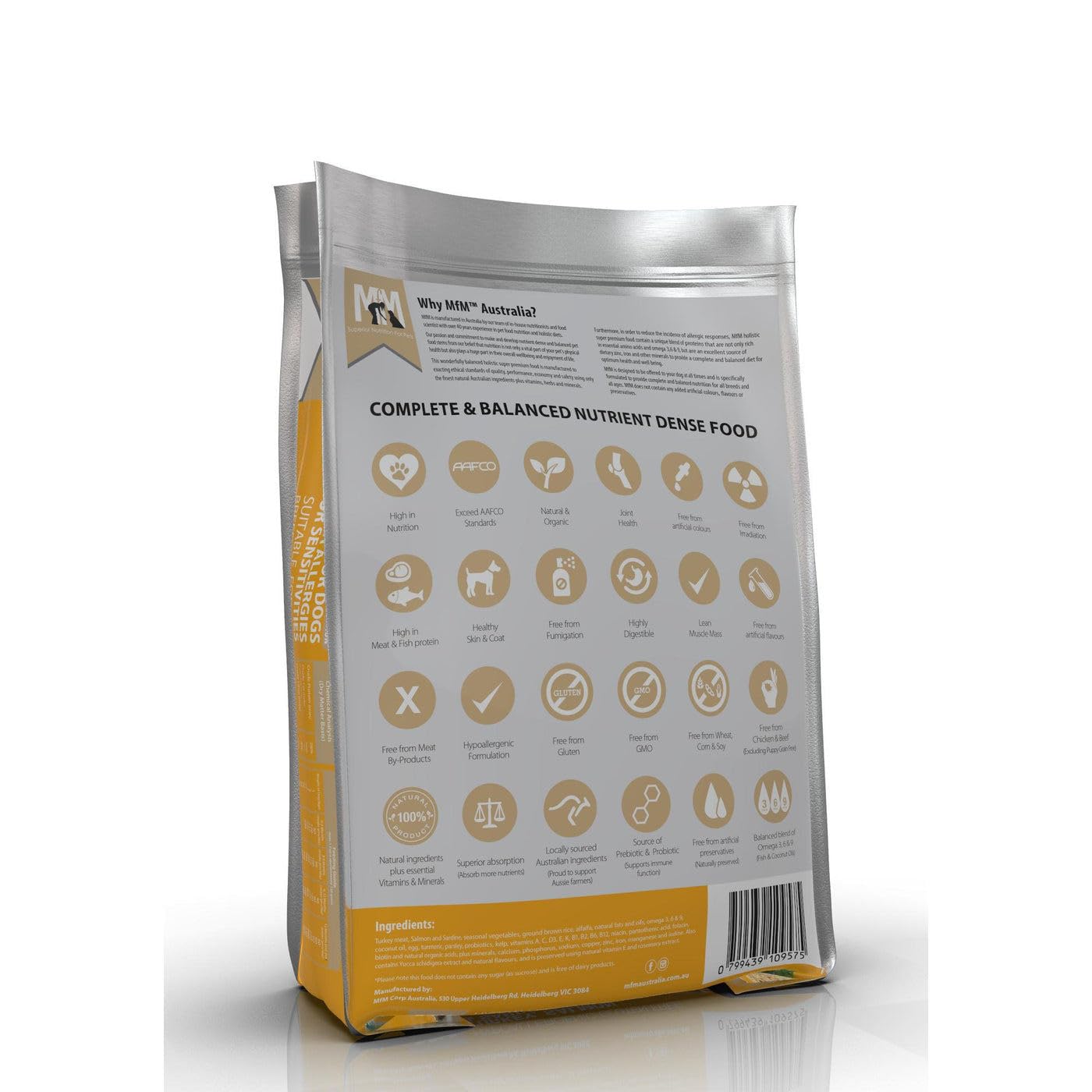 Meals For Mutts Puppy Turkey & Salmon & Sardine Gluten Free 9kg