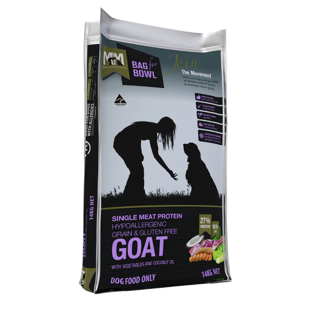 MFM DOG SINGLE PROTEIN GOAT GRAIN & GLUTEN FREE PURPL 14KG