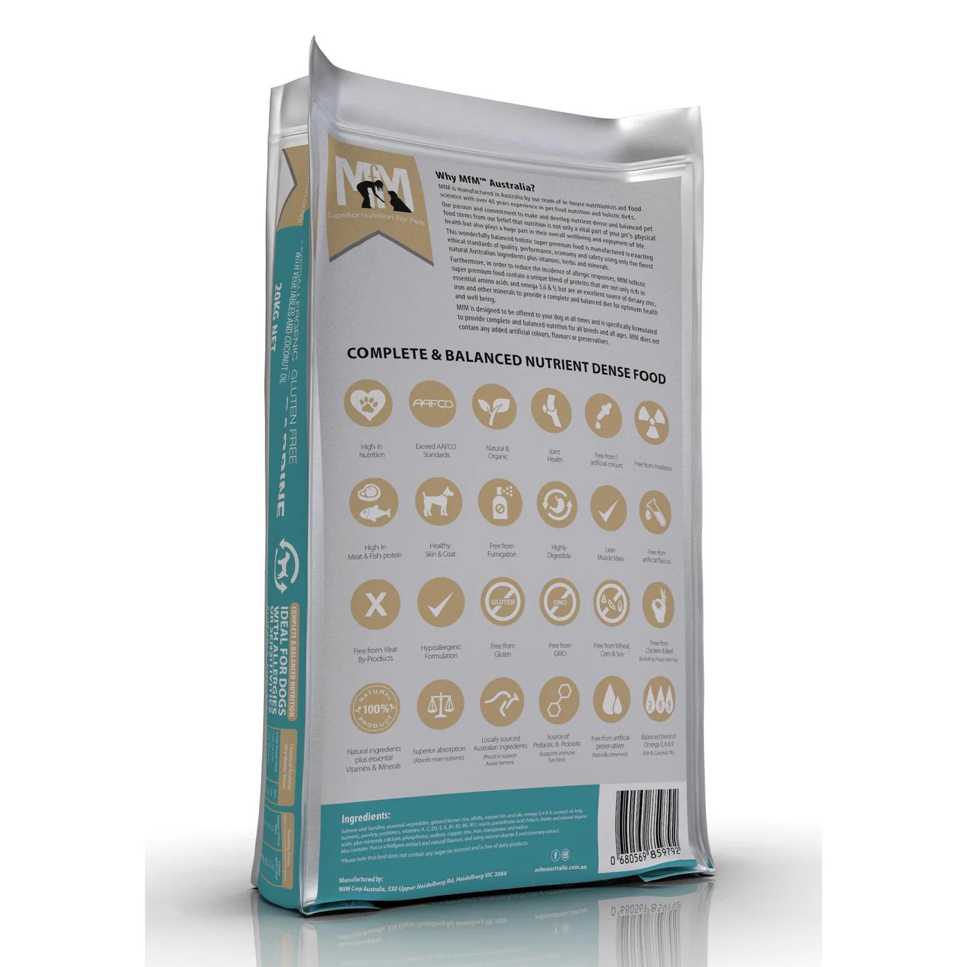 Meals For Mutts Dog Salmon & Sardine Gluten Free 20kg