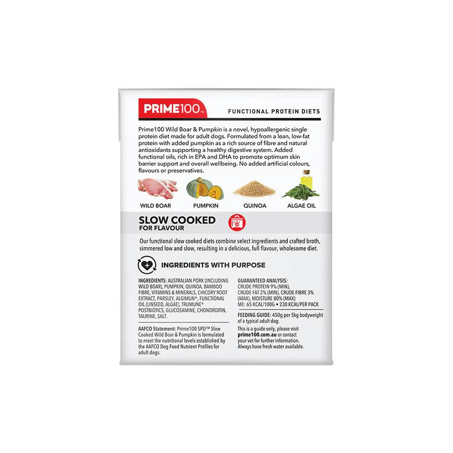 Prime Spd Slow Cooked Wild Boar & Pumpkn 354g 12pk