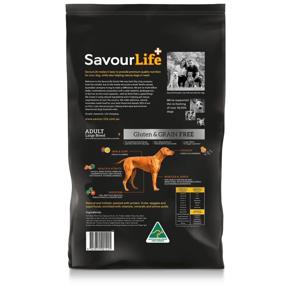 Savourlife Grain-Free Adult Lge Breed Fish 15kg