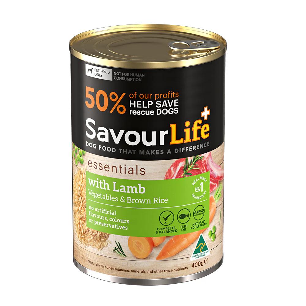 SAVOURLIFE ESSENTIALS LAMB VEG & RICE 400G 12PK