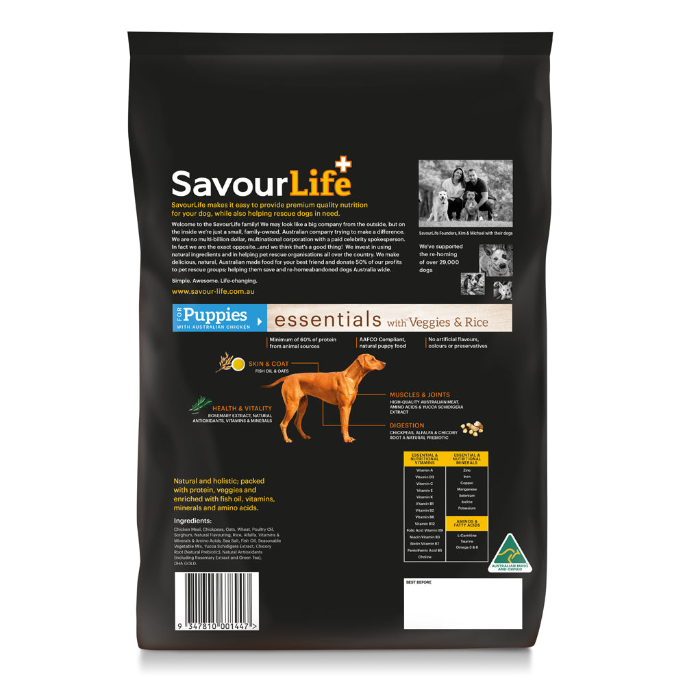 Savourlife Essentials Puppy Chicken 3kg