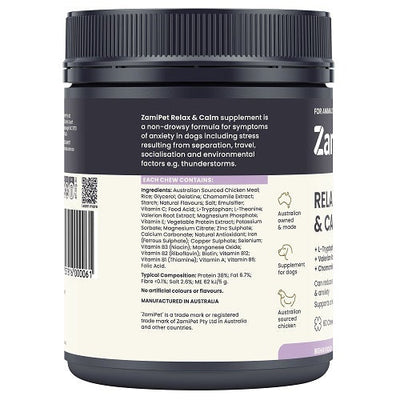 Zamipet Relax & Calm Chews 300g 60pk