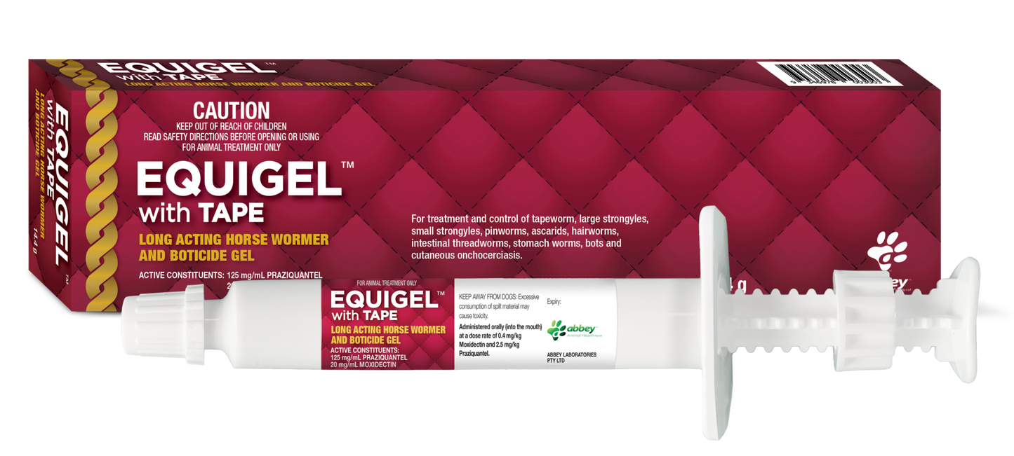 Abbey Equigel With Tape Horse Wormer 14.4g