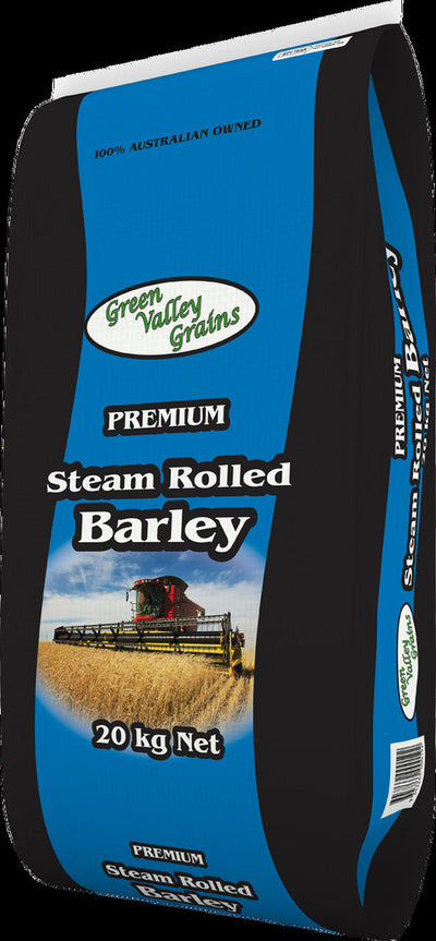 Green Valley Premium Steam Rolled Barley Horse Feed Supplement 20kg