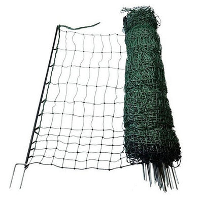 Nemtek 50Mtr Poultry Mesh Netting With Poles