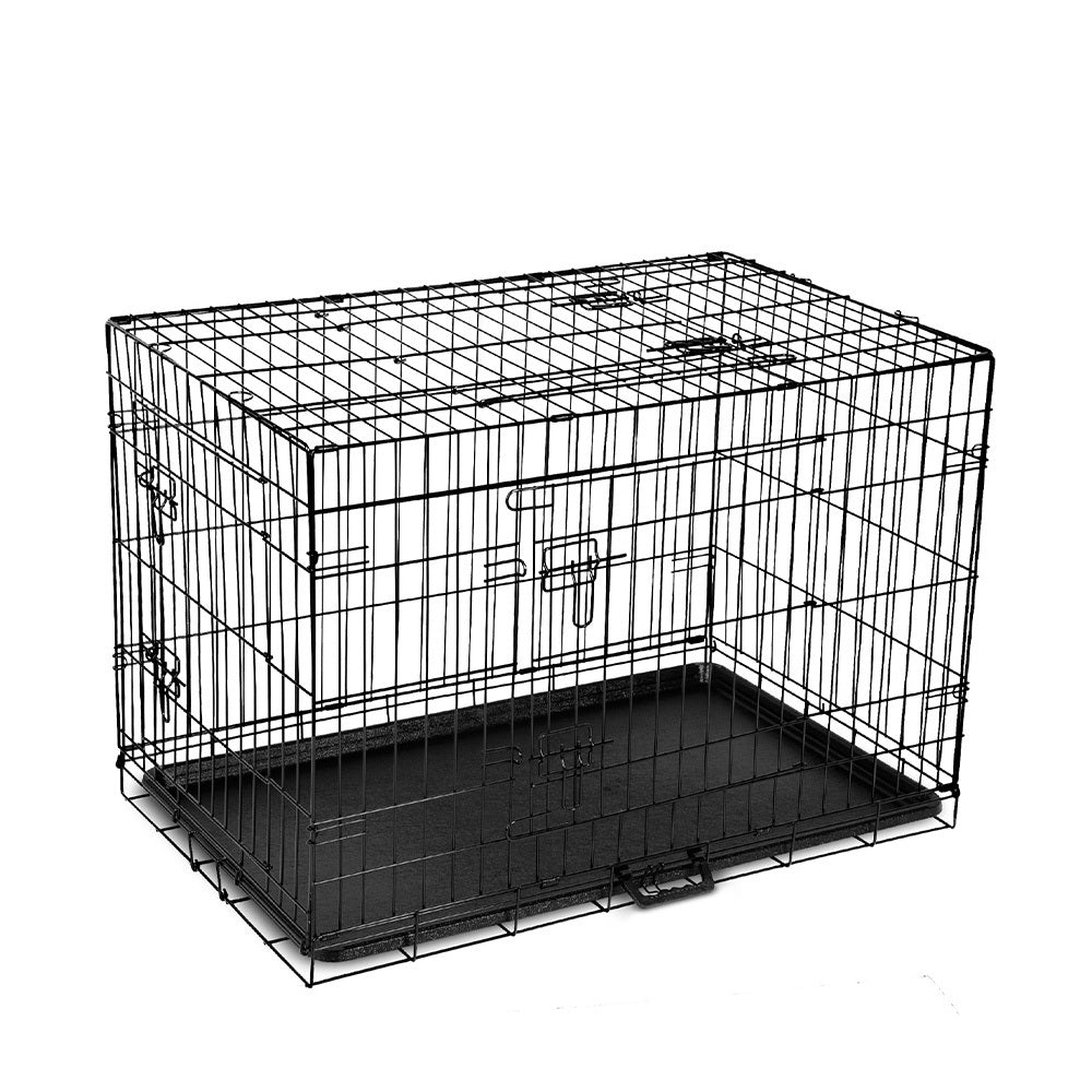 Dog Cage Crate Kennel 3 Doors - 36 / 90cm