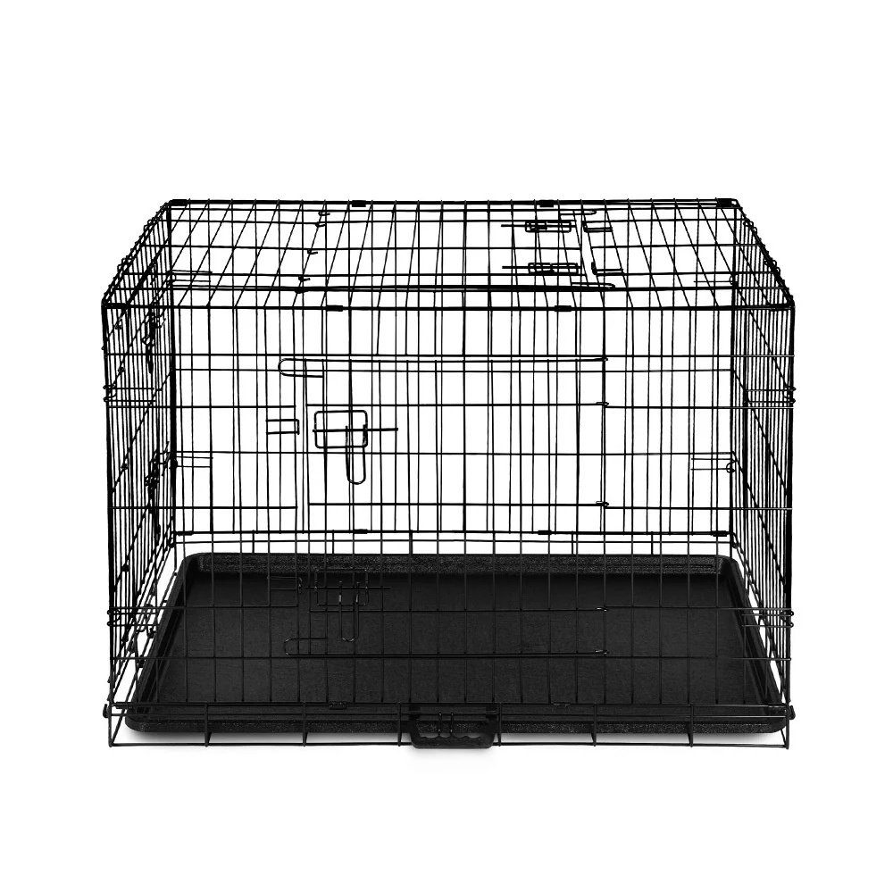 Dog Cage Crate Kennel 3 Doors - 36 / 90cm