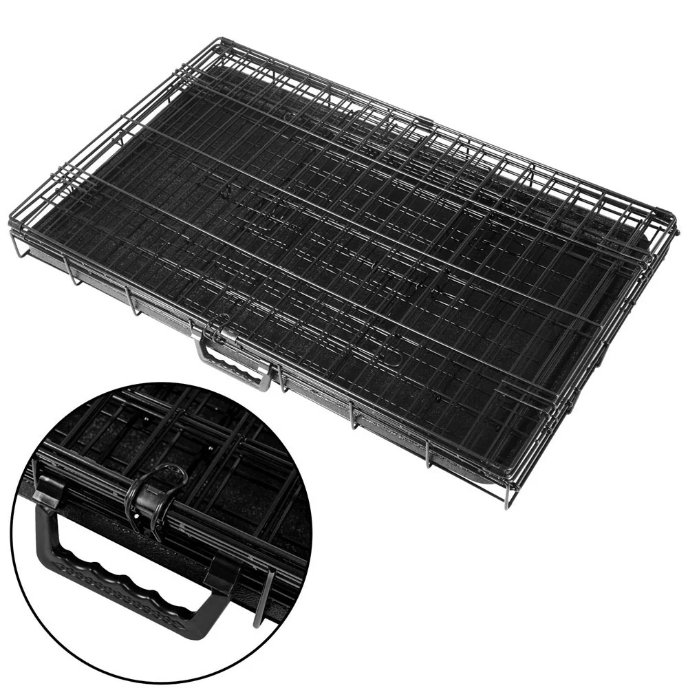 Dog Cage Crate Kennel 3 Doors - 36 / 90cm