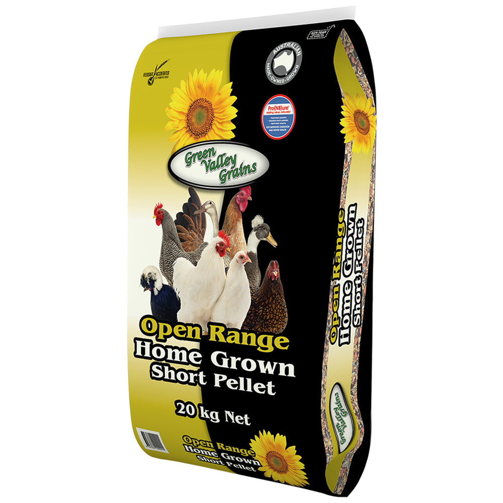 Green Valley Open Range Home Grown Short Layer Pellet 20kg