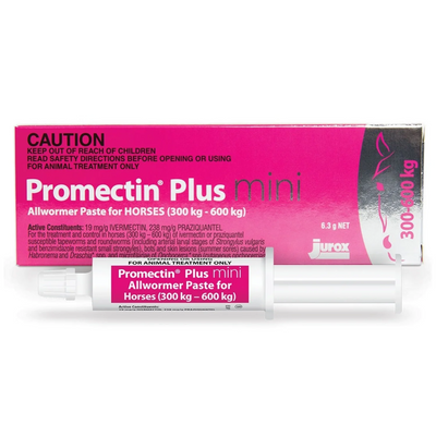 Promectin Plus Mini Allwormer Paste for Horses 300kg-600kg 6.3g