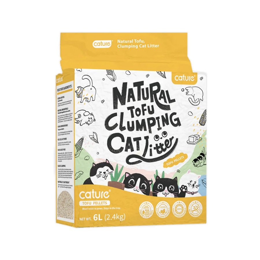 Cature Tofu Clumping Cat Litter 6L/2.4kg