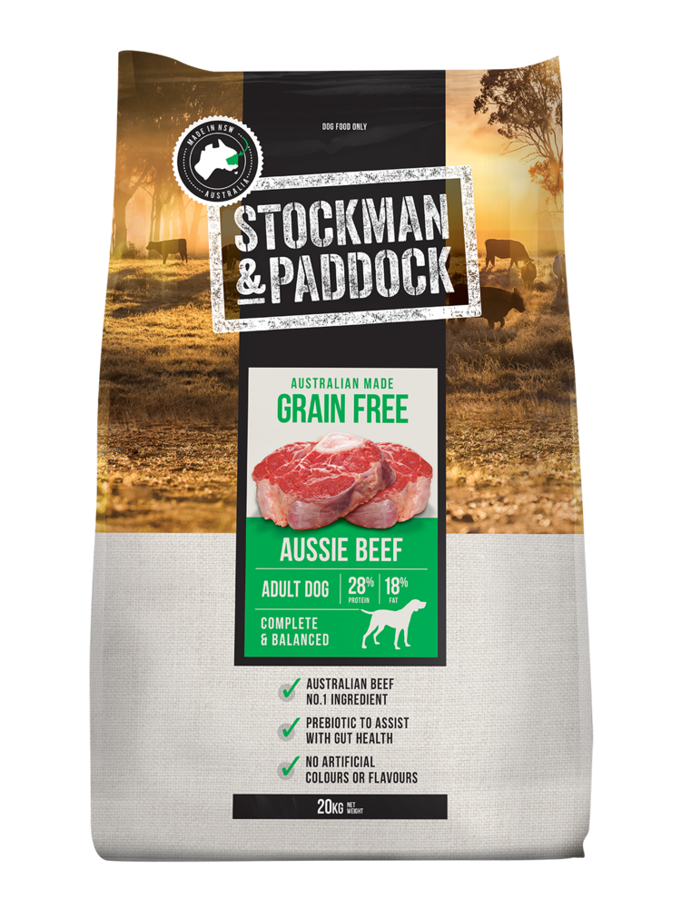 Stockman & Paddock Grain Free Beef Dry Dog Food 20kg