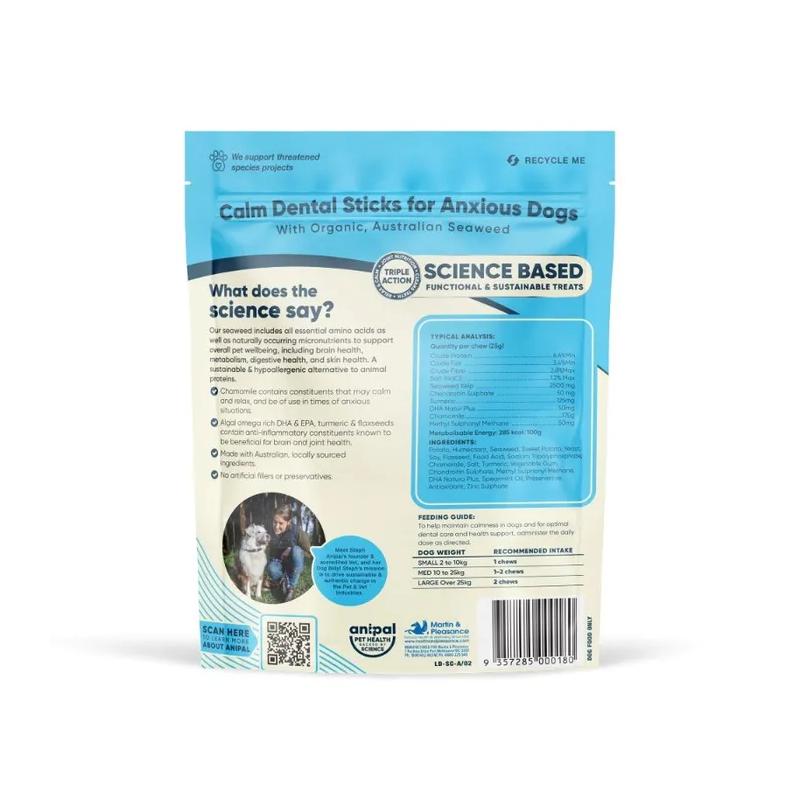 Anipal Calm Dental Sticks For Anxious Dogs 210g