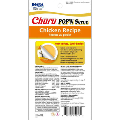 Inaba Cat Churu Pop N Serve Chicken Variety 10pk