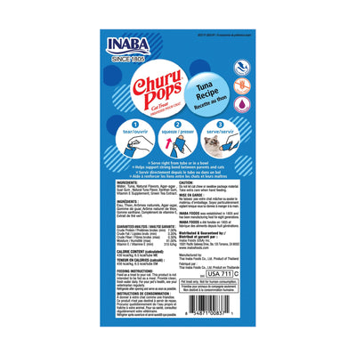 Inaba Cat Churu Pops Tuna 60g 6pk
