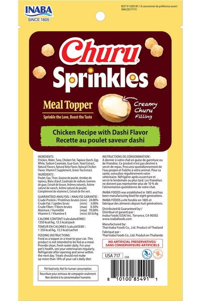 Inaba Cat Churu Sprinkles Chicken With Dashi 30g 6pk (O