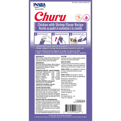 Inaba Cat Churu Puree Chicken With Shrimp 56g 6pk
