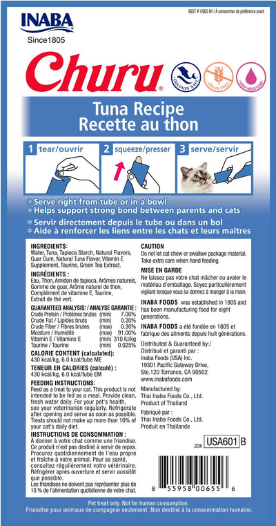 Inaba Cat Churu Puree Tuna 56g 6pk