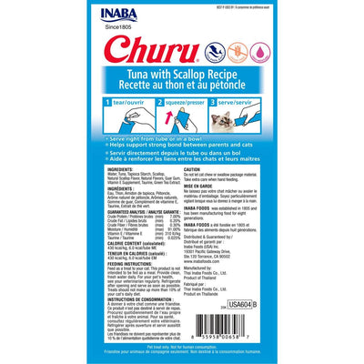 Inaba Cat Churu Puree Tuna With Scallop 56g 6pk