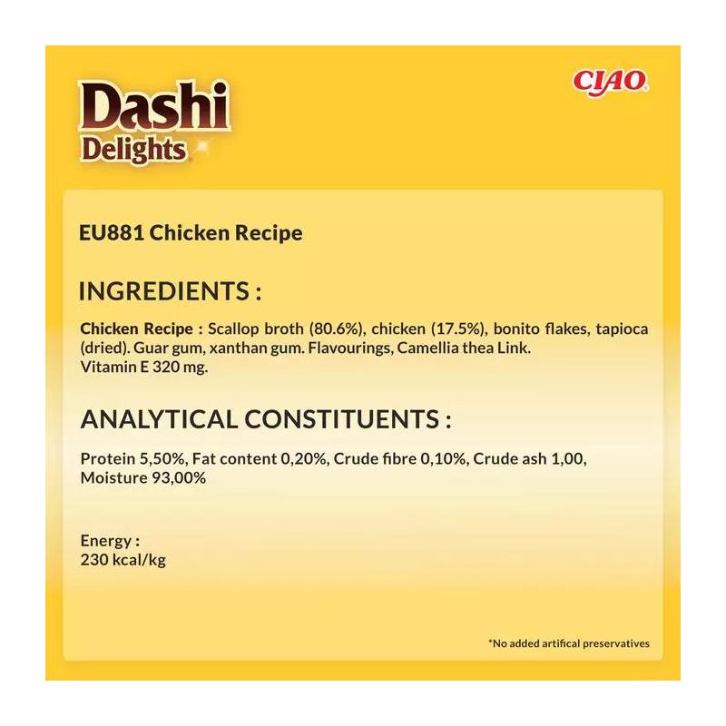 Inaba Dashi Delights Silky Broth Chicken 40g 6pk