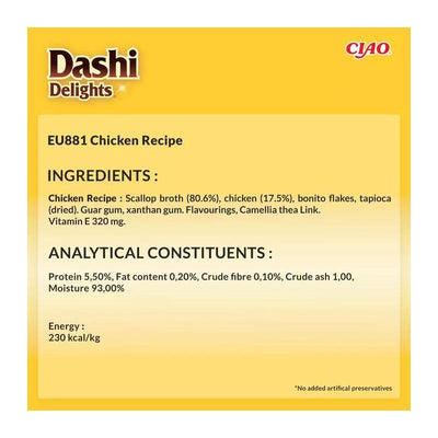 Inaba Dashi Delights Silky Broth Chicken 40g 6pk