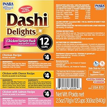 Inaba Dashi Delights Cup Chicken Variety 12pk