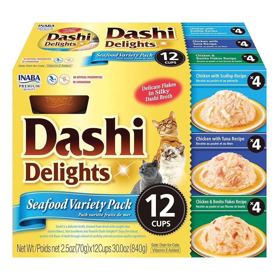 INABA DASHI DELIGHTS CUP SEAFOOD VARIETY 12PK