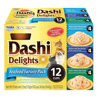 INABA DASHI DELIGHTS CUP SEAFOOD VARIETY 12PK