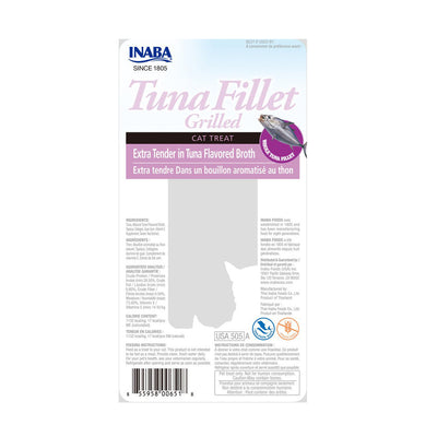 Inaba Cat Grld Tuna Flt Ex Ten Tuna Broth 15g 6pk